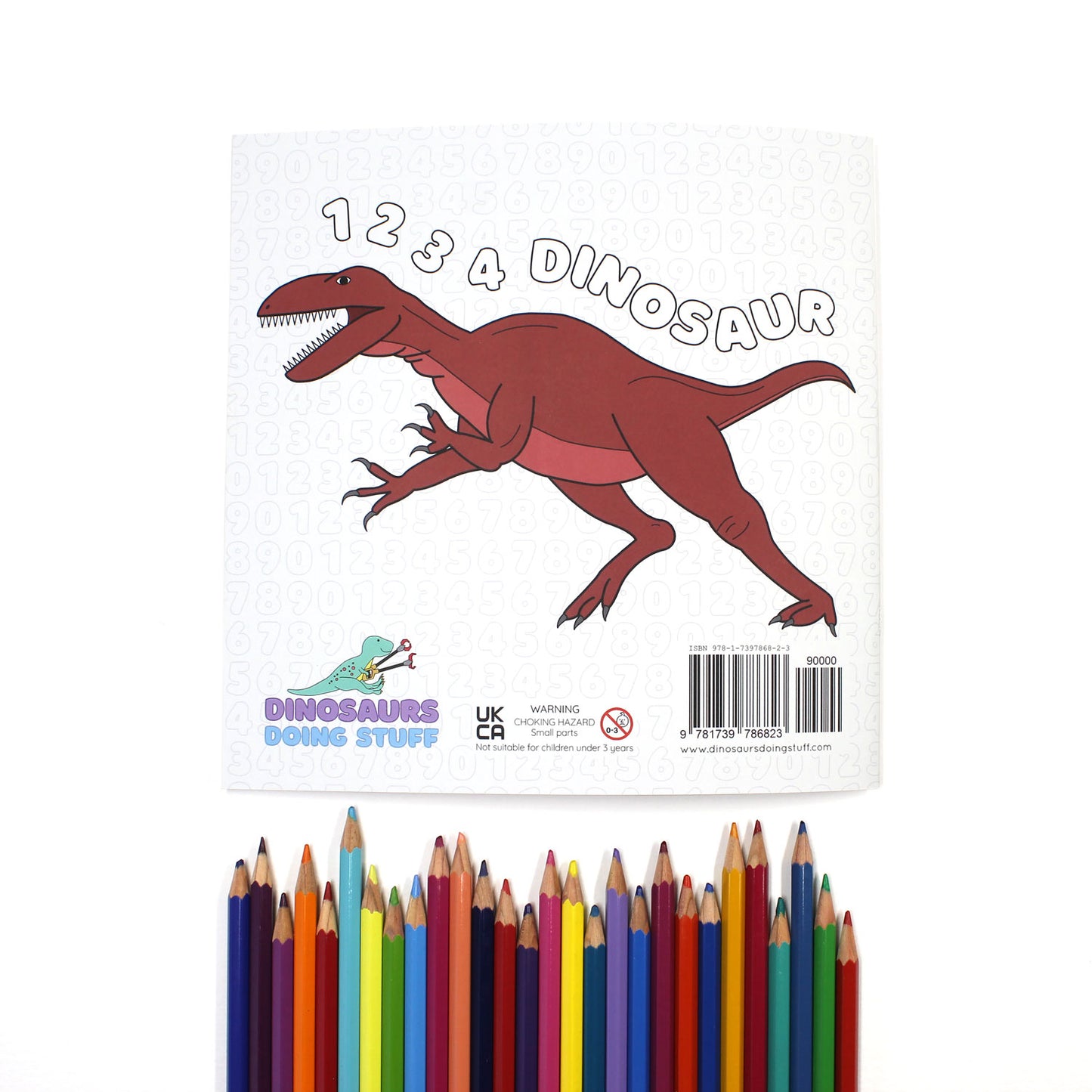 Dinosaurs Doing Stuff | Colouring Book | 1234