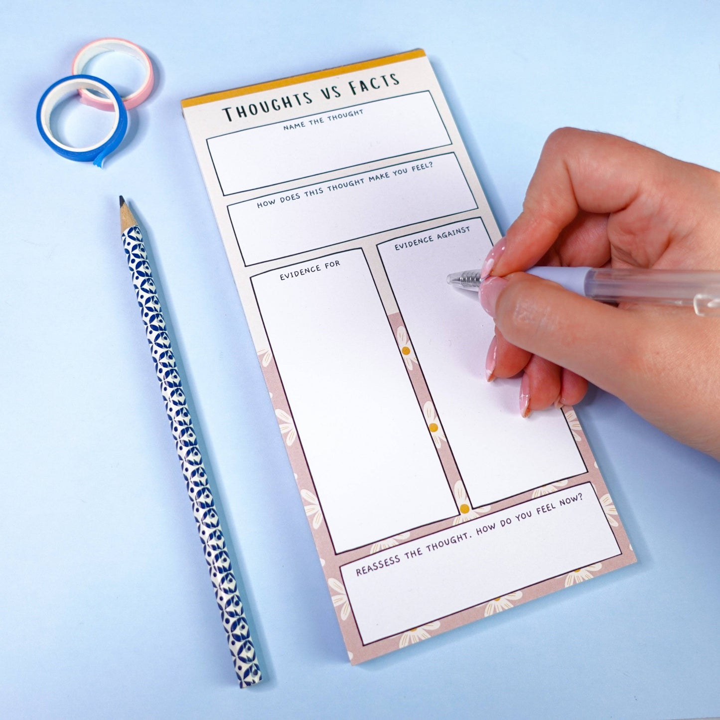 Sunshine Lane | Challenge Negative Thoughts Notepad
