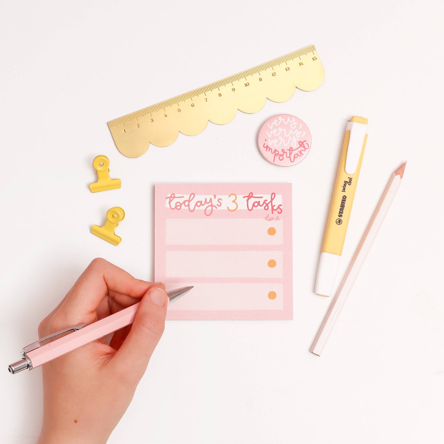 Oh, Laura | Memo Pad | Today's 3 Tasks