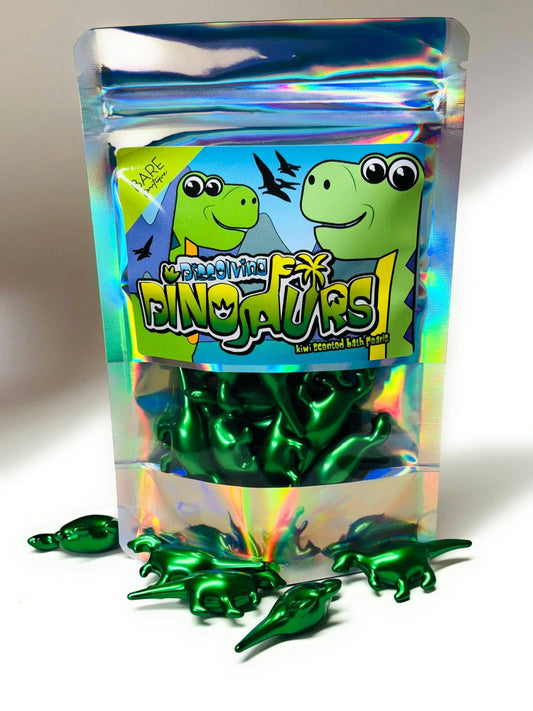 Bare Boutique | Dissolving Dinosaurs | Kiwi Scented Bath Pearls