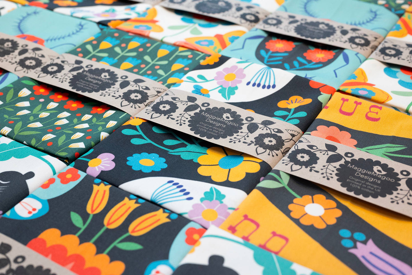 Maggie Magoo | tea Towel | Bright Folk Birds