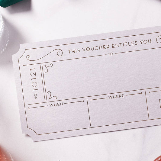 Another Loop | Blank Gift Voucher 3 Pack | Grey