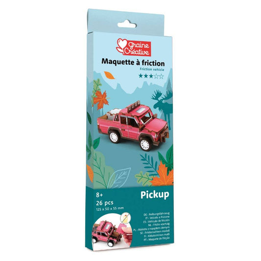 Graine Creative | Wooden 3D Model | Pick Up Truck