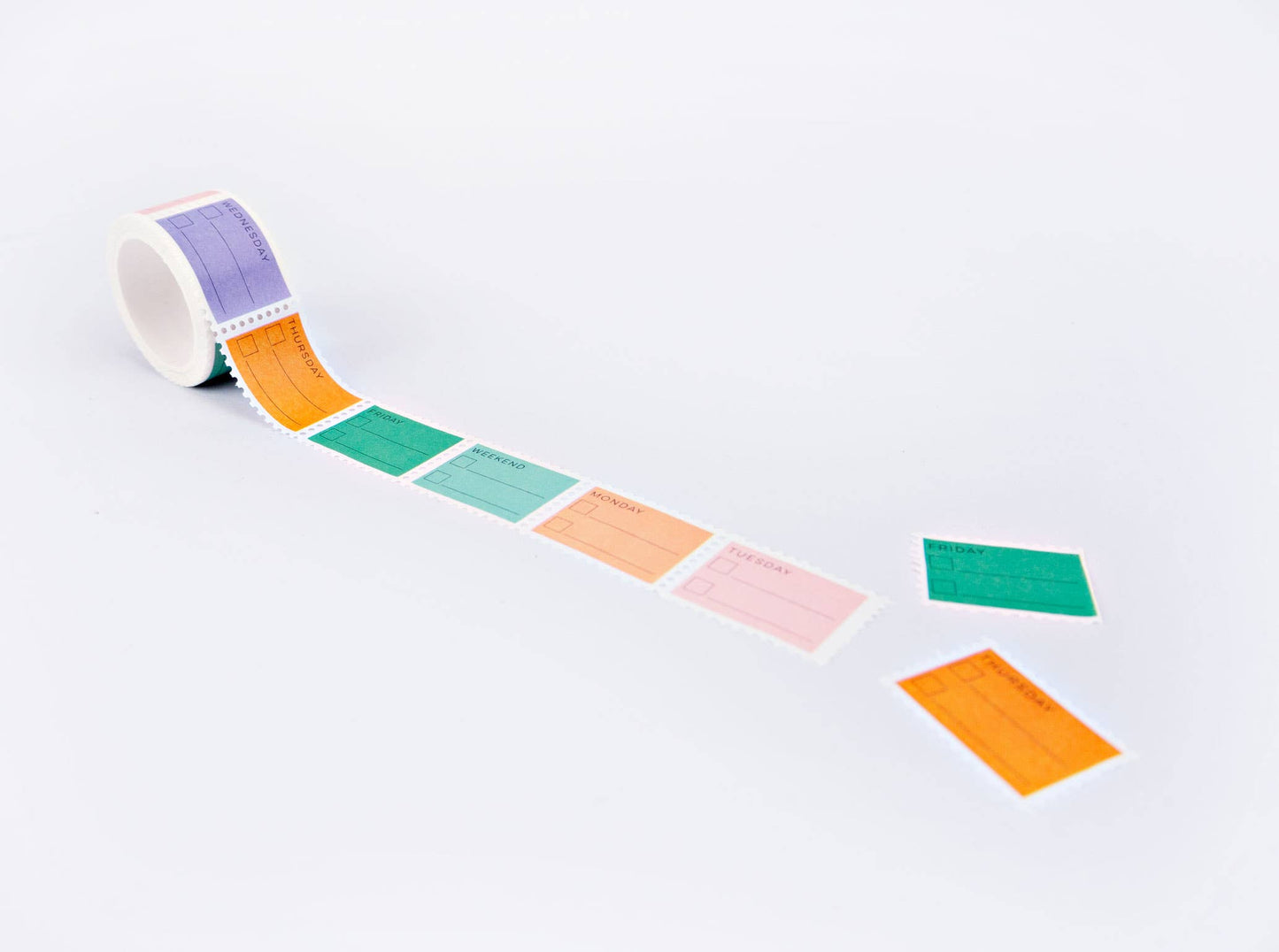 The Completist | Stamp Washi Tape | Pastel Days of the Week