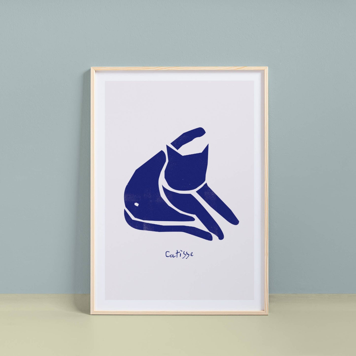 Niaski | A4 Print | Catisse 'Blue Cat'