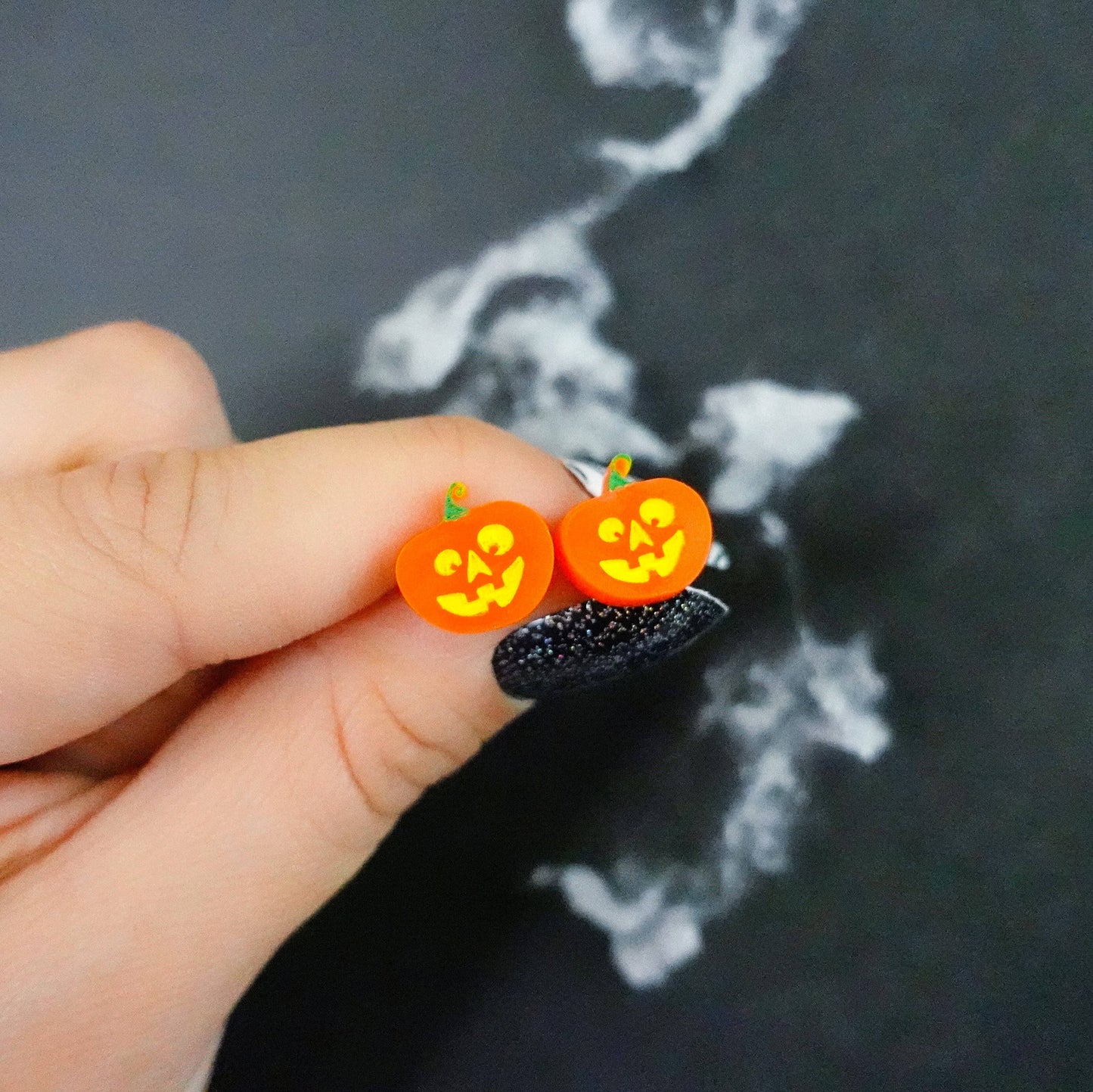 Silly Loaf | Stud Earrings | Halloween Pumpkin