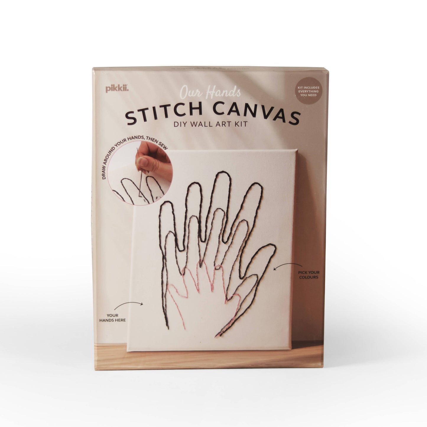 Pikkii | Embroidery Kit | Our Hands Stitch Canvas