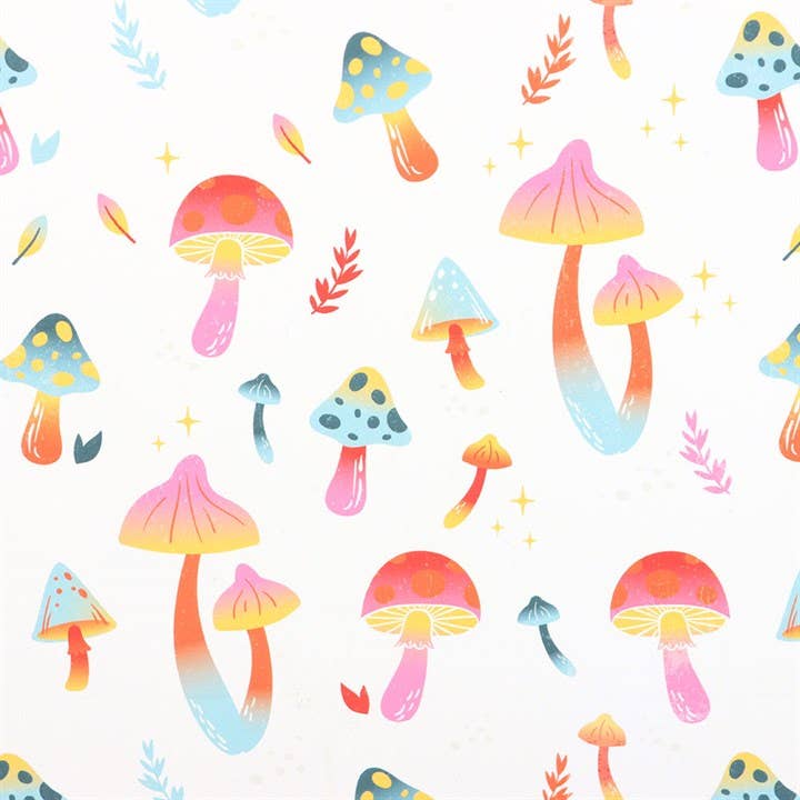 Medium Gift Bag | Funky Fungi Groovy Mushroom Print