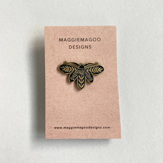 Maggie Magoo | Enamel Pin Badge | Moth