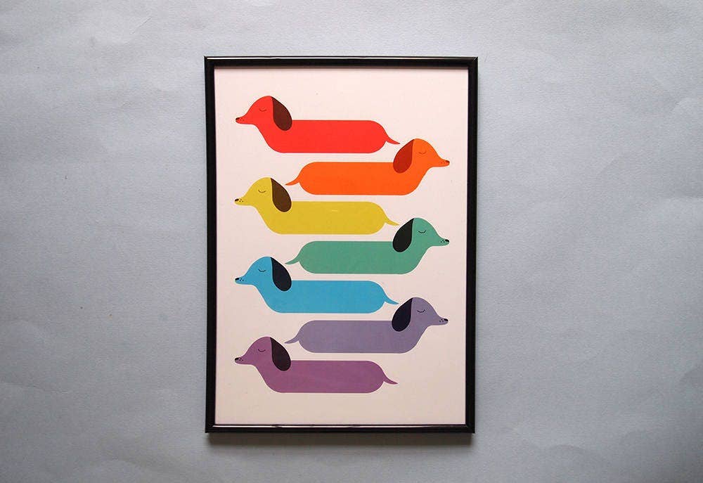 I Like Cats | A4 Print | Rainbow Dogs