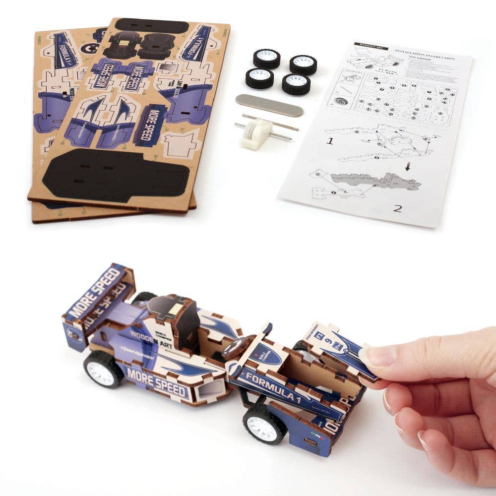 Graine Creative | Wooden 3D Model | Formula 1 Car