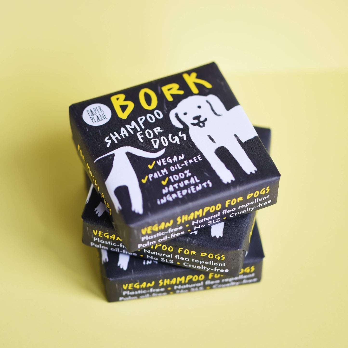 Paper Plane | Bork Dog Shampoo - Natural and plant-based bar