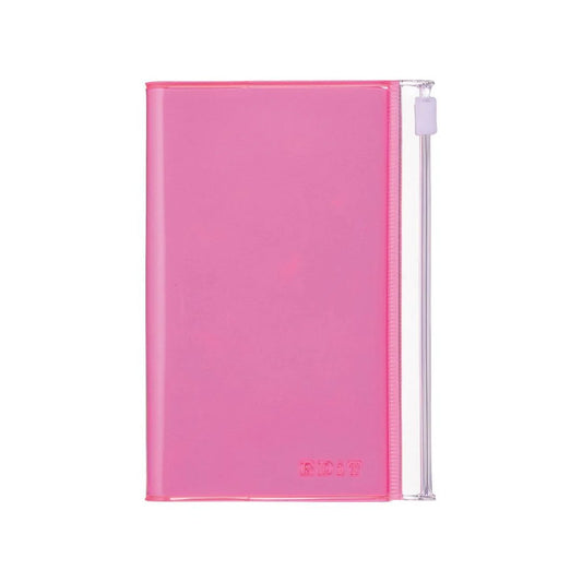 EDiT Grid Notebook B7 with PVC Cover | Neon Pink