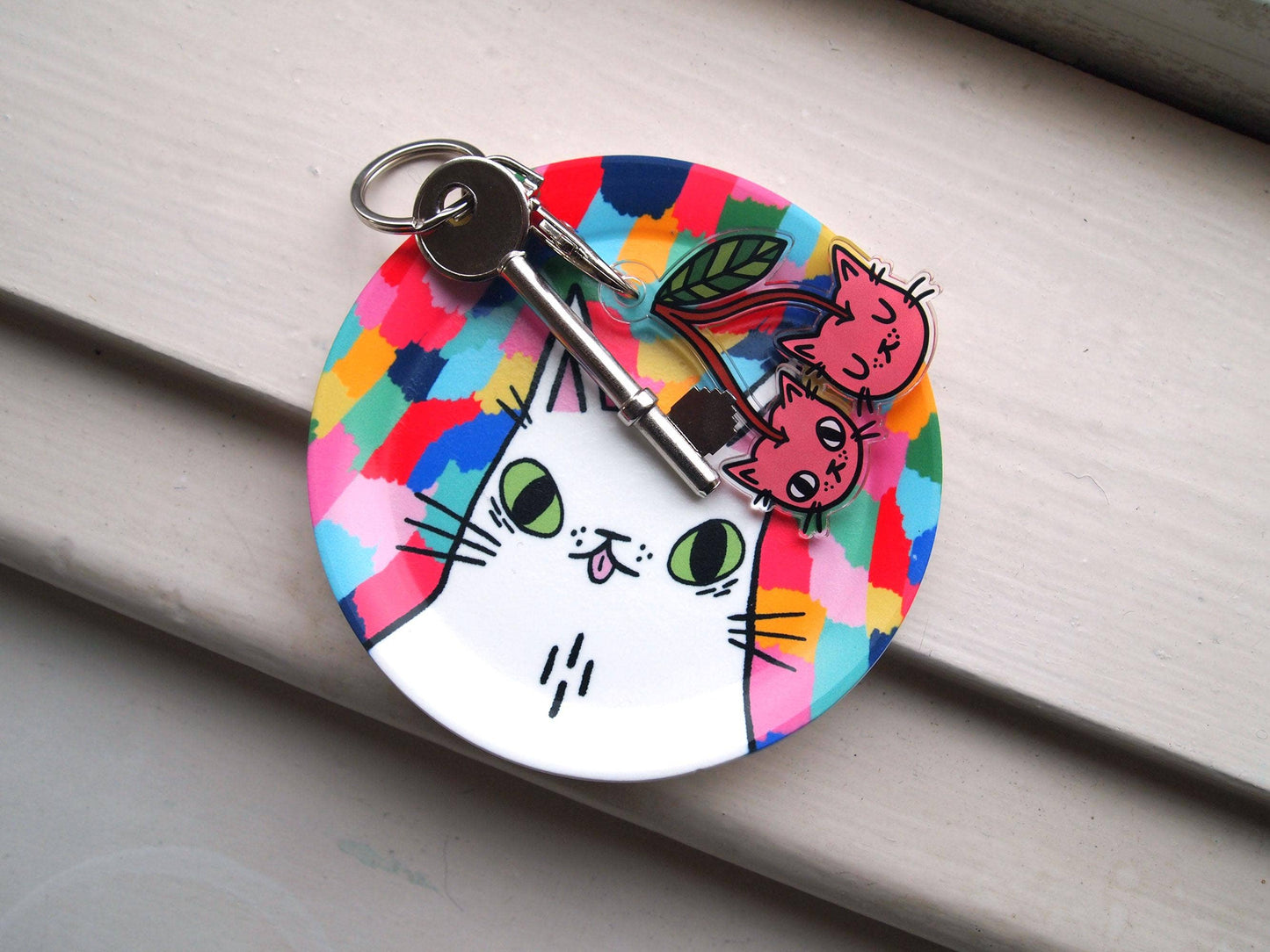 I Like Cats | Colourful Cat Jewellery Trinket Dish