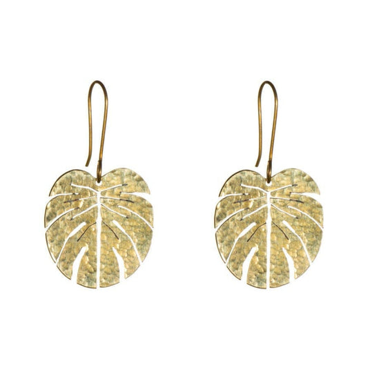Just Trade | Tropical Leaf Earrings Small