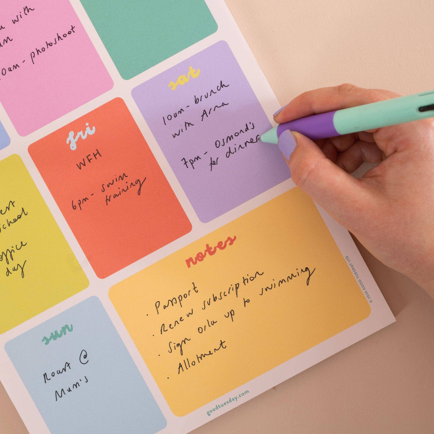 Good Tuesday | A4 Weekly Planner Pad | Bright Side