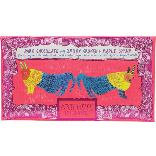 ARTHOUSE Unlimited | Before & After the Dentist, Dark Chocolate Bar with Smoky Crunch & Maple Syrup