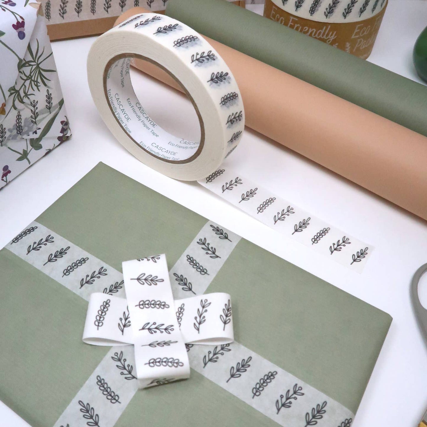Cascayde | Paper Tape 24mm Wide x 50m Long | Wildflowers