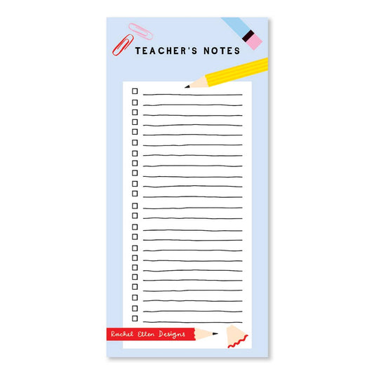 Rachel Ellen Designs | List Pad | Teachers Notes
