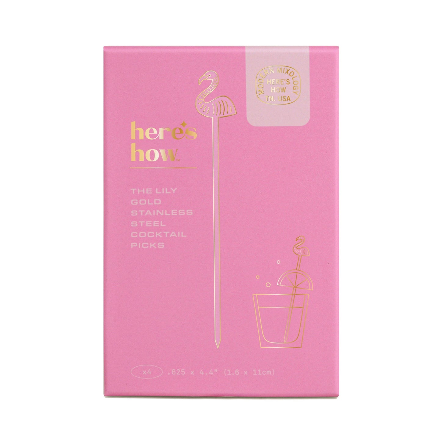Designworks Collective |  Flamingo Cocktail Picks - Set of 4