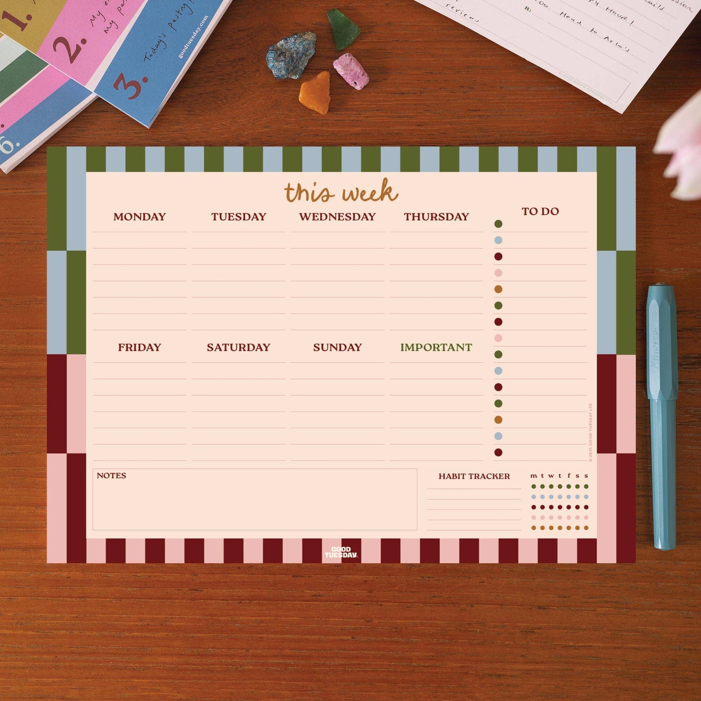 Good Tuesday | A4 Weekly Planner Pad | Boho Nouveau