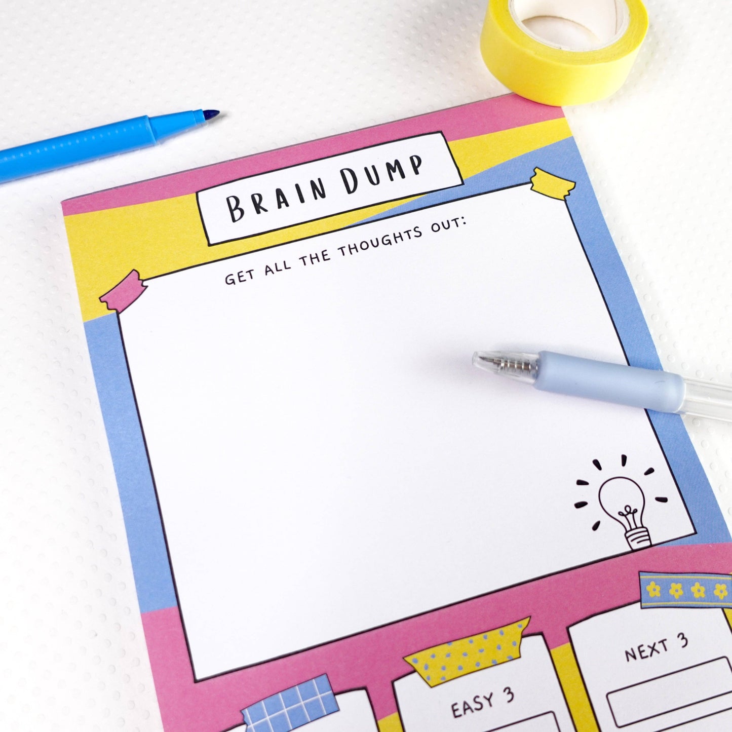 Sunshine Lane | A5 Brain Dump Notepad