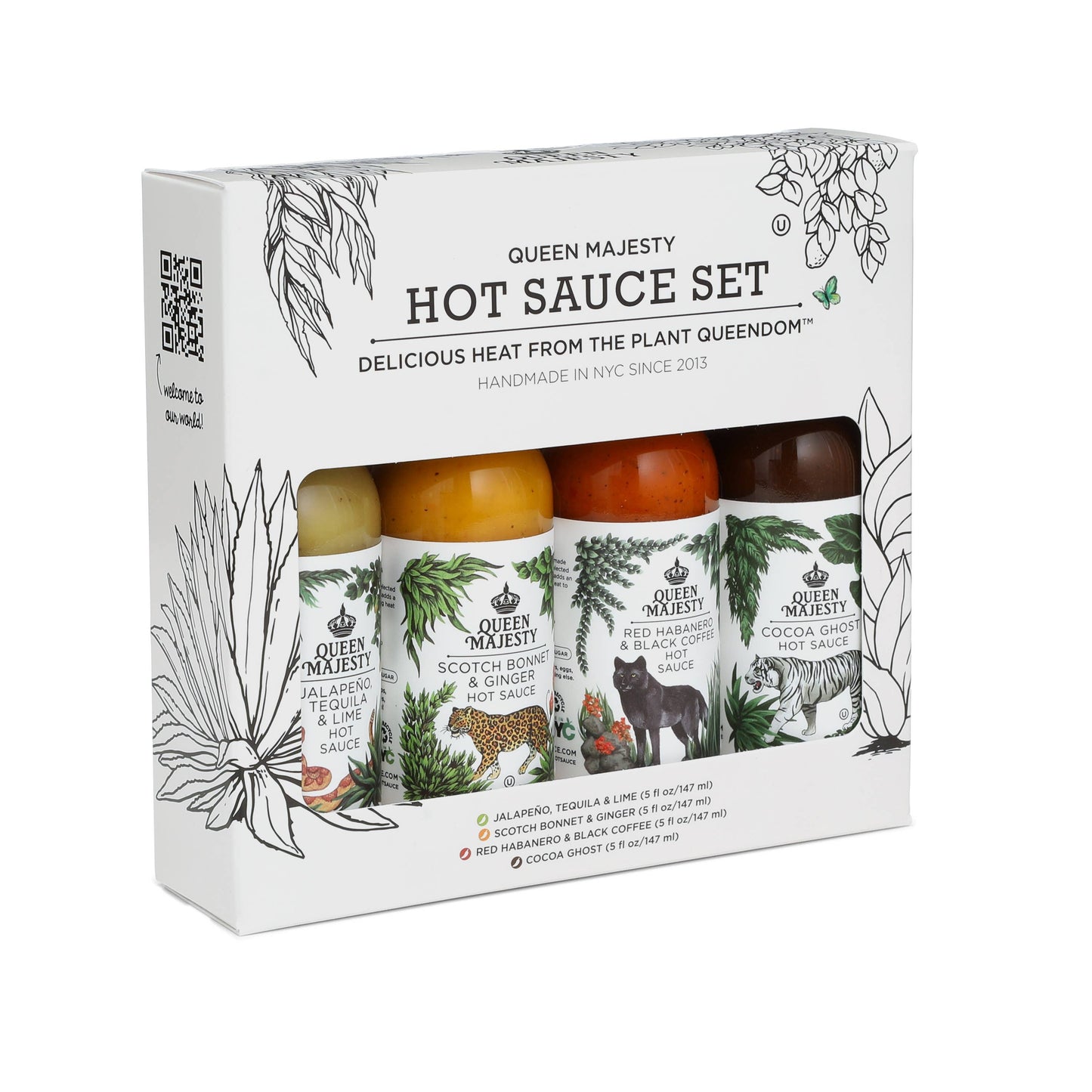 Queen Majesty Hot Sauce | 5oz Hot Sauce Gift Set