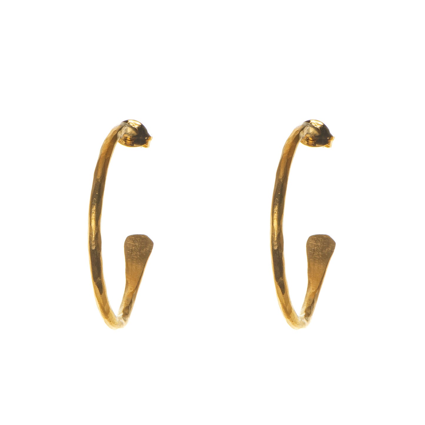 Just Trade | Plated Essentials Medium Hoops Gold