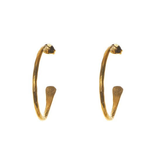 Just Trade | Plated Essentials Medium Hoops Gold