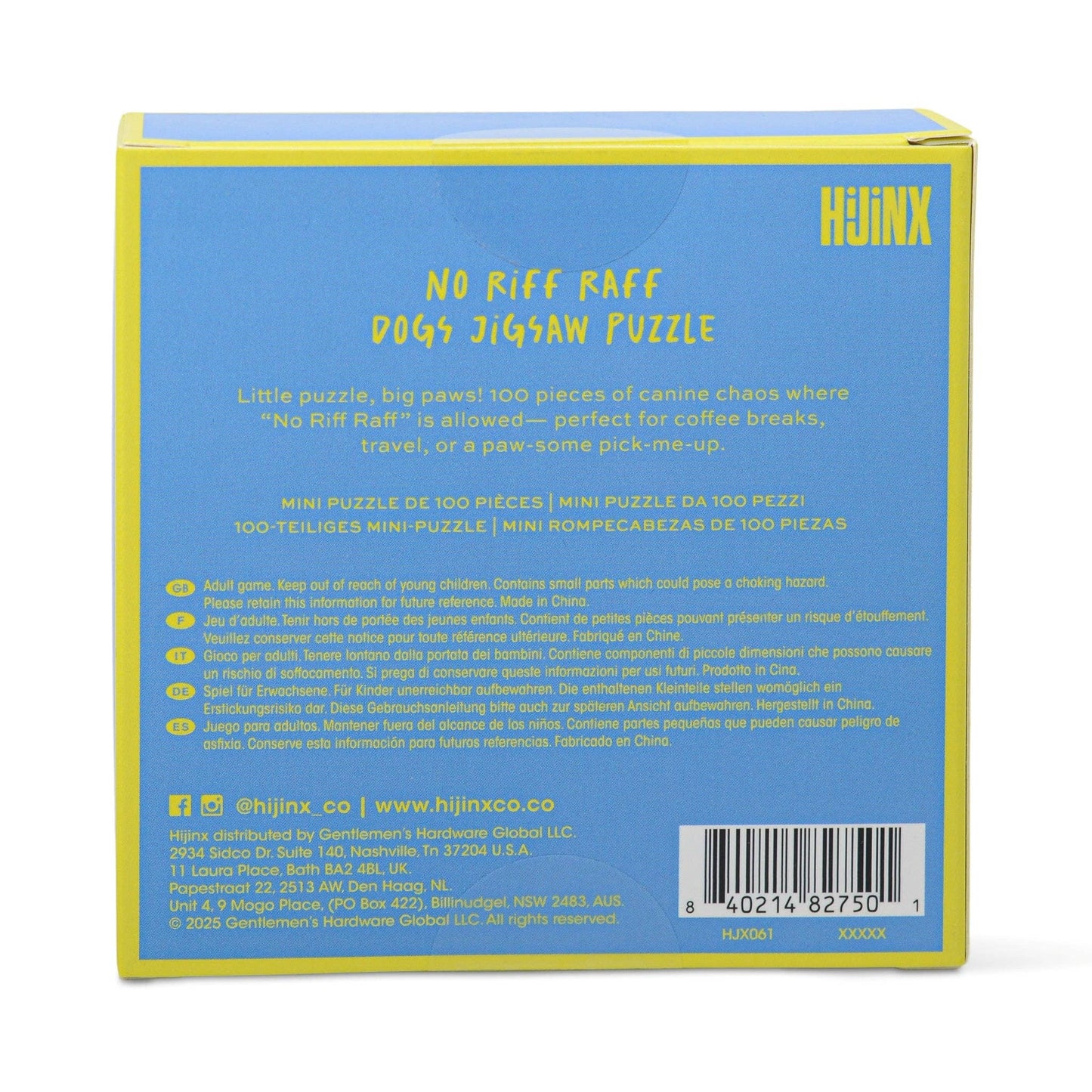 Designworks Collective | Hijinx Mini Puzzle (100pc) | No Riff Raff