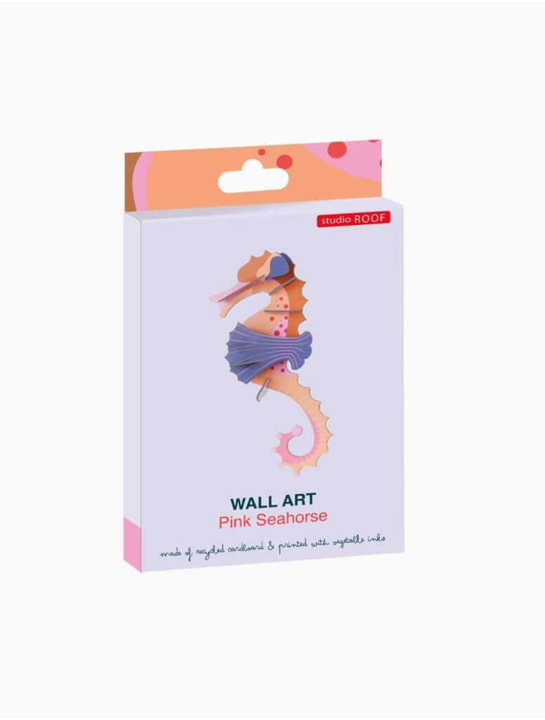 3D Wall Art | Pink Seahorse