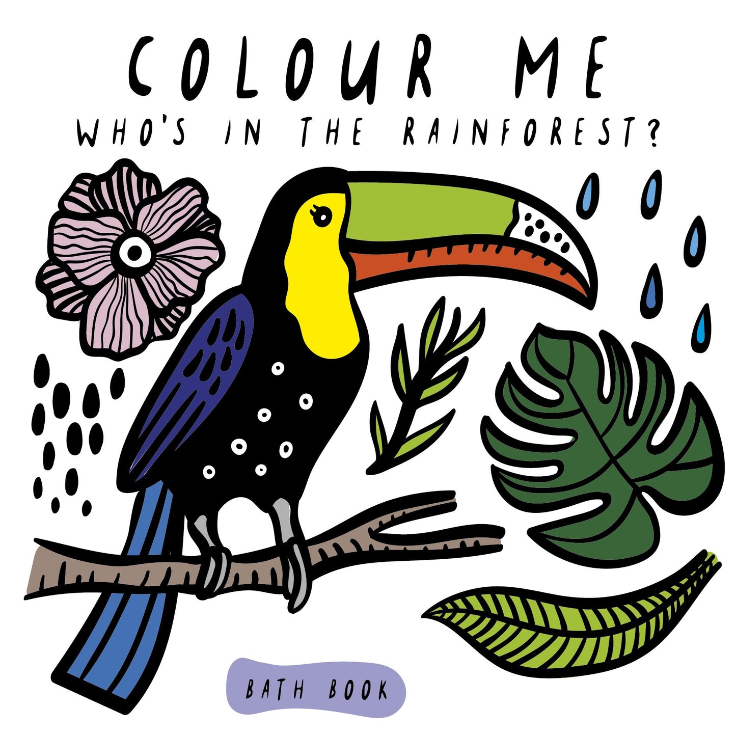 Bath Book Color Me | Who's in the Rainforest?