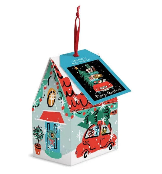 130 Piece Puzzle Decoration | Christmas Car