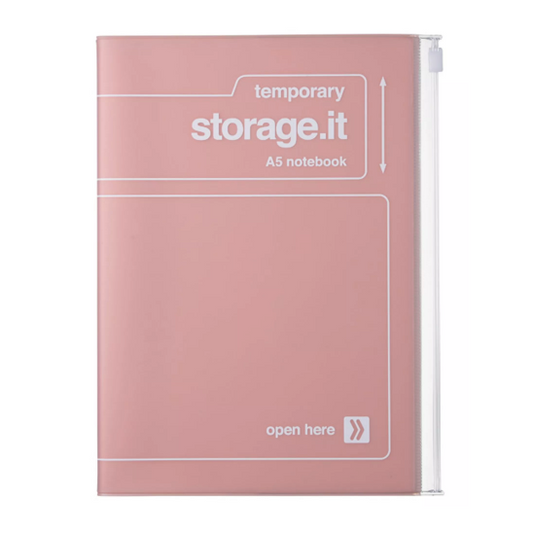 Mark's Inc. | Storage.it A5 Dot Grid & Line Notebook | Pink