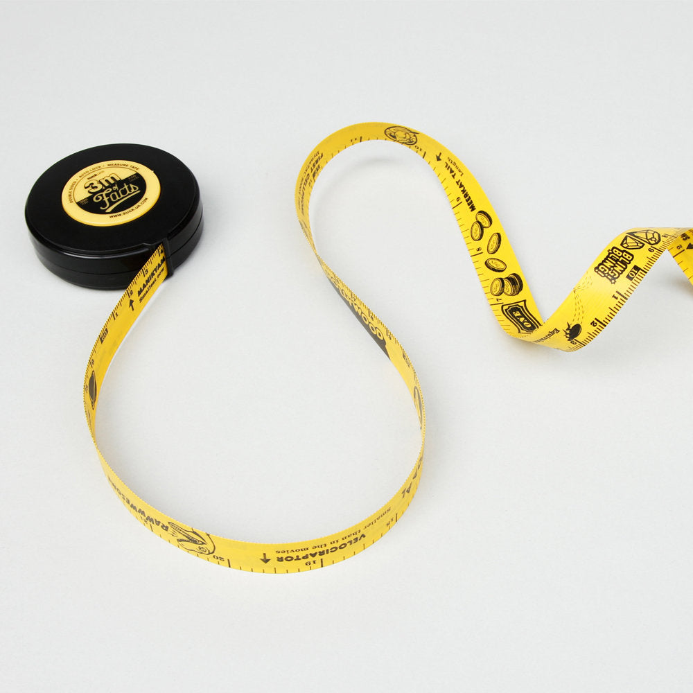 Suck UK | Tape Measure | 3m Facts