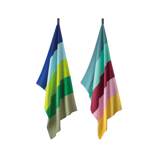 Remember | Set of Two Tea Towels | Thick Stripe