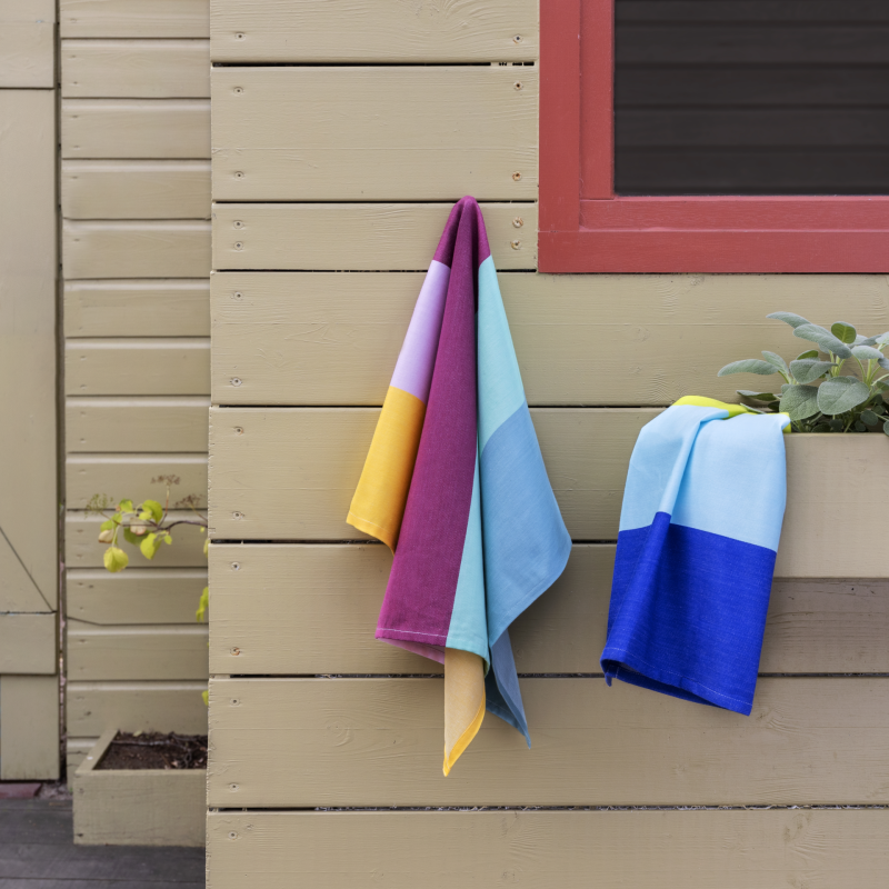 Remember | Set of Two Tea Towels | Thick Stripe
