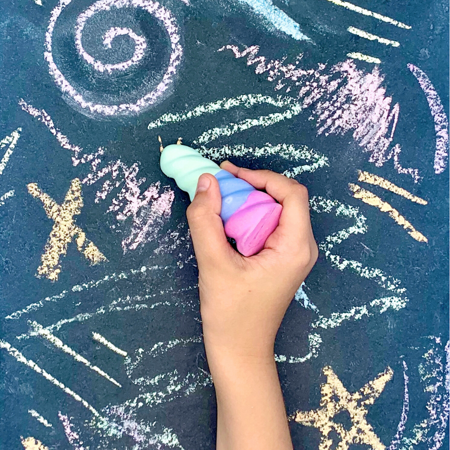 Twee | Handmade Sidewalk Chalk | 3 x Unicorn Horn