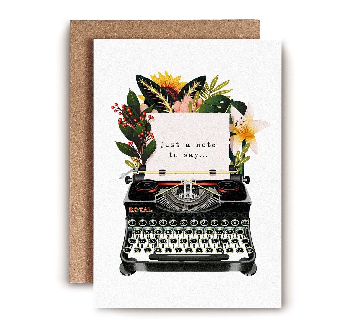 Greetings Card | "Just a note to say"