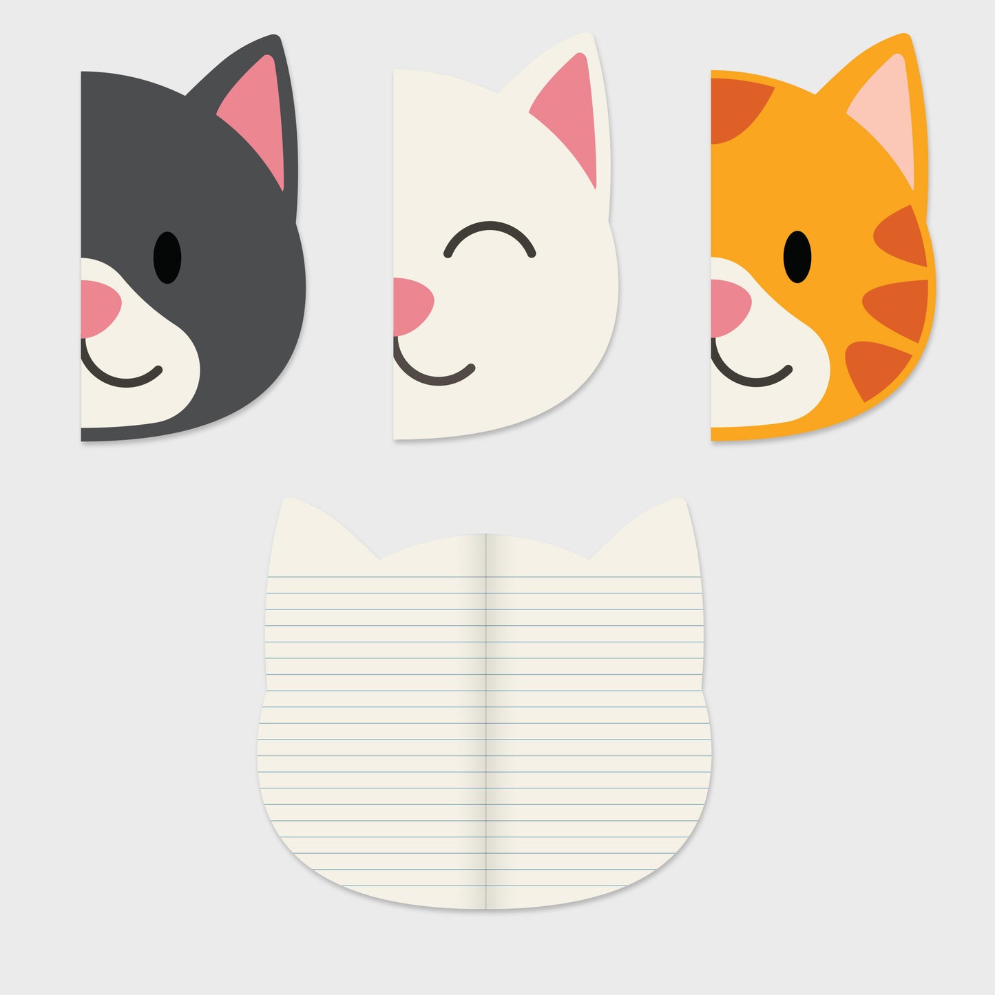 Suck UK | x3 Notebook | Cats